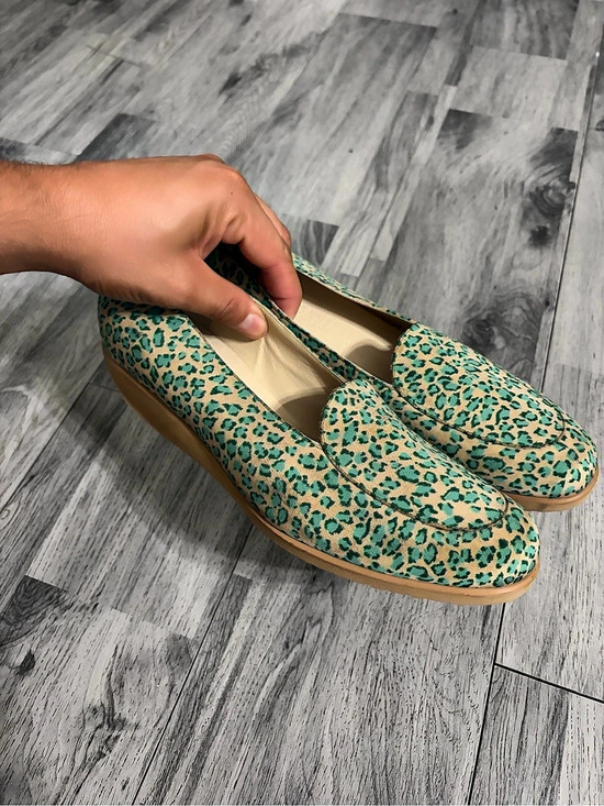 Bottega Veneta Shoes - Bottega Veneta Leopard Print Loafers Green & Tan US 8.5